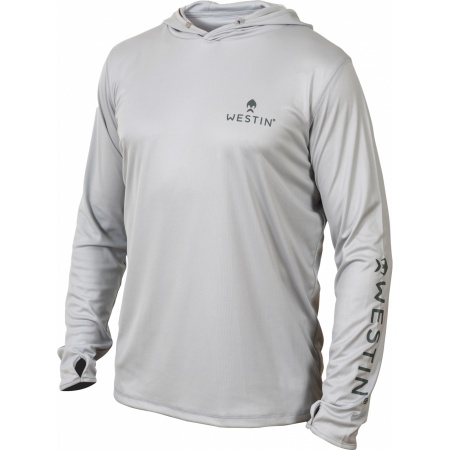 Pro Guide UPF Long Sleeve Download image: Pro Guide UPF Long Sleeve      Details  With the Pro Guide UPF Long Sleeve shirt anglers no longer have to choose between cool comfort and comprehensive coverage from the sun's harmful rays. This Westin fishing shirt gives you with superlight, quick-drying 100 % polyester to keep you cool, plus long sleeves, comfortable hoodie and UPF 50 sun protection to safeguard your skin.      100 % polyester     UPF 50 sun protection     Moisture wicking and fast drying     Crossover neck with a three-piece hood     Comfortable tagless neck label     Normal fit  Click here to view size chart Pro Guide UPF Long Sleeve