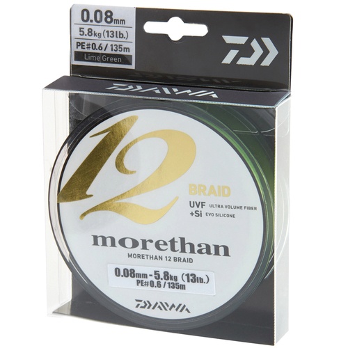 Daiwa Morethan 12 braid Chartreuse