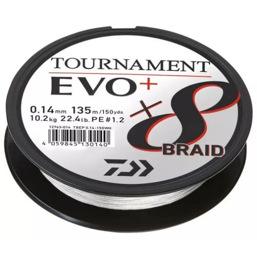 Daiwa Tournament X8 Braid Evo+ 135m  White