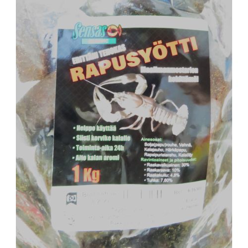 Rapusyötti 1kg / 24h