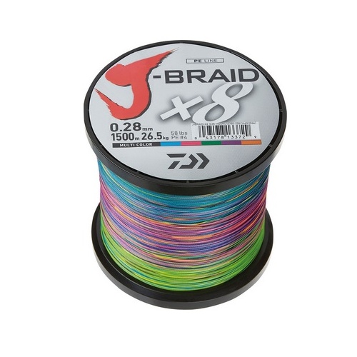 Daiwa J-Braid Grand X8 multicolor 1500 m kuitusiima